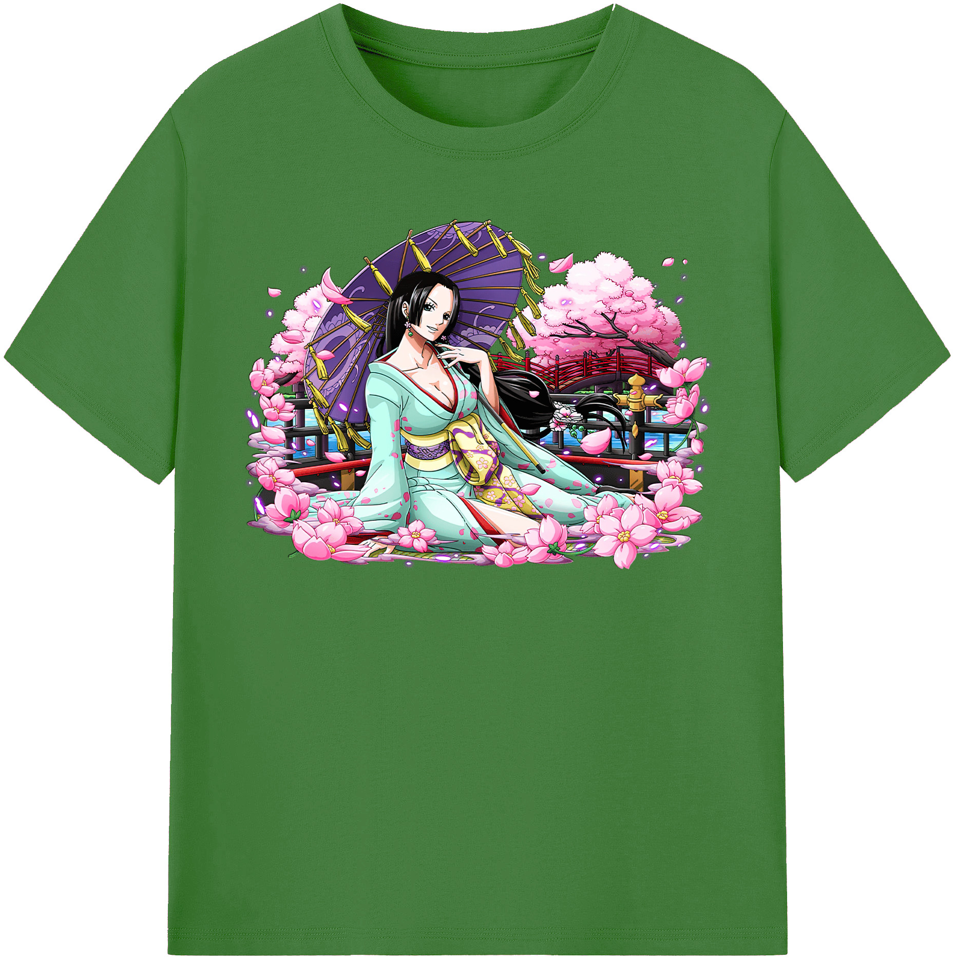 ワンピース ボア・ハンコック ONE PIECE Boa·Hancock レディースカジュアルプリントTシャツ（綿100％）